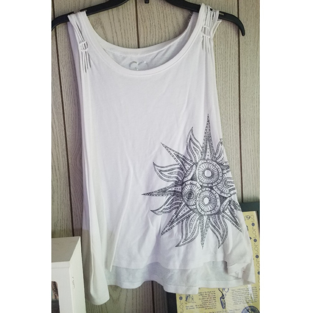 Aeropostale XL white tank top with design